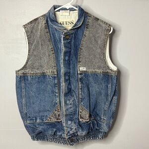 Vintage Guess Women’s Denim Vest